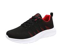 Zapatillas Hombre Zapatillas Deportivas Hombre Verano Nuevo Patrón Transpirables Cómodas Antideslizantes Uso Todo El Año (Red, 40)