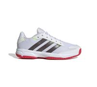 adidas Stabil Junior Indoor Shoes, Calzado Deportivo Unisex niños, Cloud White/Aurora Met. / Semi Lucid Red, 36 EU