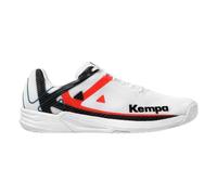 Kempa Wing 2.0, Zapatillas de Balonmano Hombre, Blanco/Rojo/Negro, 42.5 EU