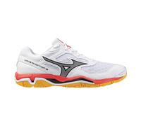 Mizuno WAVE PHANTOM 3 Zapatillas de balonmano Blanco/Fiery Coral 2/Citrus Mujer/Hombreo Talla 44,5