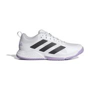 adidas Mujer Court Team Bounce 2.0 Shoes, Cloud White/Core Black/Powder Plum, 44 EU