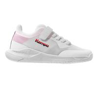 Kempa Kourtfly Jr, Zapatillas de Balonmano, Blanco/Rojo/Negro, 38 EU