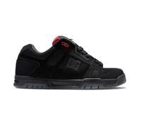 DC Shoes Stag-Zapatos de Piel para Hombre, Zapatillas, Black Grey Red, 38 EU