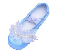 Zapatillas infantiles danza ballet rendimiento interior yoga deporte niña zapatillas suaves silenciosas práctica, azul, 34 EU