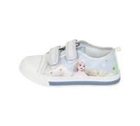 Zapatillas Infantiles de Frozen - Color Blanco y Azul - Talla 25 - Cierre de Velcro - Zapatillas Deportivas con Luces y Suela PVC - Elaboradas en Algodón - Producto Original Diseñado en España