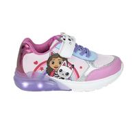 Zapatillas Infantiles de Gabby´s Dollhouse - Rosa - Talla 25 - Cierre con Velcro - Zapatillas Deportivas con Suela TPR y Luz LED - Refuerzo en Puntera - Producto Original Diseñado en España