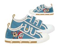 Zapatillas Infantiles de La Patrulla Canina - Color Azul - Talla 24 - Cierre de Velcro - Zapatillas Deportivas con Luces y Suela PVC - Elaboradas con Loneta - Producto Original Diseñado en España