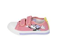 Zapatillas Infantiles de Minnie - Color Rosa - Talla 24 - Cierre de Velcro - Zapatillas Deportivas con Luces y Suela PVC - Elaboradas en Algodón - Producto Original Diseñado en España