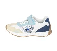 Zapatillas Infantiles de Stitch - Color Blanco y Azul - Talla 36 - Cierre con Velcro y Cordones - Zapatillas Deportivas con Suela TPR - Producto Original Diseñado en España