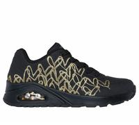 Zapatillas JGoldcrown: Uno - Golden Heart Mujer Talla 37. Color Negro