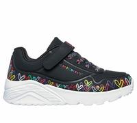 Zapatillas JGoldcrown: Uno Lite - Heart Craze Niña Talla 27. Color Negro