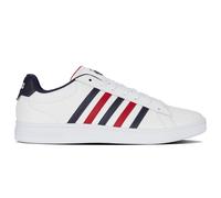 K-Swiss Court Tiebreak II, Zapatillas Hombre, Wht Peacot Smba Red, 44 EU