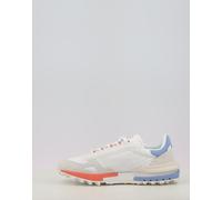 Lacoste Elite Active Zapatillas Deportivas Retro Running, Blanco y Azul, Nailon y Ante, Suela de Caucho, Ligeras (Sistema Tallas Calzado EU, Adulto, Hombre, Números, Mediano, 41)