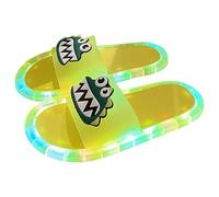 Zapatillas Lindas Punta Abierta con LED Light Up para Mujer,Slippers Motion-Activated Adulto,Zapatillas Platform Antideslizantes Luminosas con Memory Foam,LED Sandals