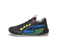 Puma Court Rider Chaos Trash Talk, Zapatillas Deportivas Unisex Adulto, Black-Pelé Yellow-Archive Green-Racing Blue White, 42.5 EU