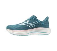 Zapatillas Mizuno Wave Rider 29 Azul Blanco SS26 Mujer