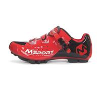 Zapatillas MTB Ciclismo Mountain Bike Profesionales Transpirables para Hombre y Mujer, compatibles Pedales Shimano SPD - Rojo 41 EU