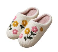 Zapatillas Mujer Casa,Anti-Frio Cómodo Antideslizantes Chinelos Mulher Comodo y Ligero Zapatillas de Casa Hombre con Espuma de Memoria