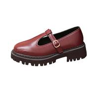 Zapatillas Mujer Casual Comodos, Zapatillas Deportivas Mujer Running, Zapatos Mocasines Casuales Punta Redonda Y Suela Gruesa con Hebilla Color Liso OtoñO Shoes Zapatos Elegantes Shoes For Women