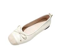 Zapatillas Mujer Casual Comodos, Zapatillas Deportivas Mujer Verano, Zapatos Casuales Tipo Bailarina Sin Cordones con Detalle Lazo Calzado CóModo Y Ligero Shoes For Women Shoes Zapatos Elegantes