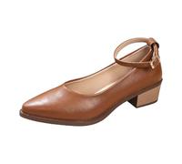 Zapatillas Mujer Casual Running, Zapatillas Deportivas Mujer Deporte, Zapatos Casuales Mary Jane con TacóN Grueso Punta Afilada Estilo FrancéS Sin Cordones Zapatos Elegantes Shoes For Women Shoes