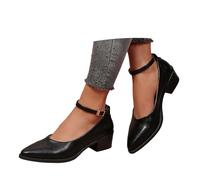 Zapatillas Mujer Casual Running, Zapatillas Deportivas Mujer Deporte, Zapatos Casuales Mary Jane con TacóN Grueso Punta Afilada Estilo FrancéS Sin Cordones Zapatos Elegantes Shoes For Women Shoes