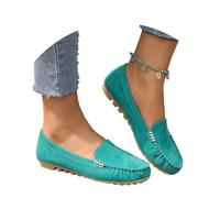 Zapatillas Mujer Casual Seguridad, Zapatos Mujer Elegantes Deportivas, Planos Casuales Punta Redonda Mocasines Sin Cordones con Hebilla Metal Calzado CóModo Caminar A Diario Zapatos Shoes Zapatillas