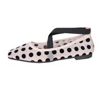Zapatillas Mujer Casual Verano, Bambas Mujer Caminar, Zapatos Casuales Malla con Lunares EláSticos Planos Estilo Mary Jane CóModos Y Transpirables Sneakers Zapatos Zapatos Elegantes Shoes For Women