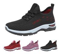 Zapatillas Mujer Deporte Verano Antideslizante Casual Moda Sneakers Slip on Transpirables Entretiempo Zapatos Deportivos Malla Pretty Comodas Mocasines con Cordones Calzado Clasico Para Correr Jogging