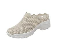 Zapatillas Mujer Deporte - Zapatos Deportivos De La Malla De Los Pies Casual Shoes Deportivos En La Ronda De Summer Fashion Zapatos Femeninos Femeninos (Beige 38)