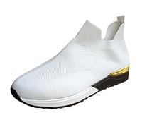 Zapatillas Mujer Deportivas Zapatos de Caminar Transpirables Ligeras Sneakers Diseno Moderno Calado Cordones Puntera Y Talonera Reforzadas Ideales para el Dia a Fitness Gym Jogging Outdoor