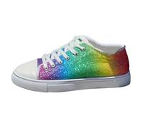 Zapatillas Mujer Elegantes Zapatillas Doradas Tenis De Deportivos Granate Negras Vestir Zapatos con Cordones Plataforma Fiesta Mulher Zapatilla Negra Antideslizante Deportivas Retro 39 Fascitis