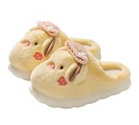 Zapatillas Mujer Eva Cerdo Dibujos Animados Suela Gruesa Pareja Zapatillas Mujer, 04 amarillo., 35.5 EU Estrecho