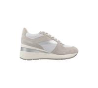 Geox D Zosma A, Plataforma Mujer, Color Blanco y Gris, 40 EU