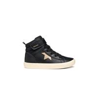 Geox J Gisli Girl, Zapatillas, Black Champagne, 38 EU