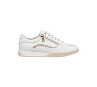 Geox Woman D MARYEMY C - Zapatillas Deportivas para Mujer (Talla 36 UE), Color Blanco y Dorado