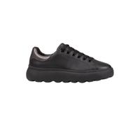 Geox D SPHERICA EC4.1 D, Zapatillas Mujer, Black/Gun, 38 EU