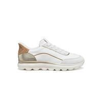 Geox Zapatillas para Mujer D Spherca Plus A, Color Blanco/Apagado, Talla 38 EU
