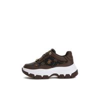 Guess Zapatillas deportivas Berrett2 plataforma Mujer 37 Marrón/Negro