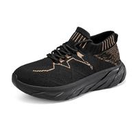 Zapatillas Mujer Guess - Zapatillas De Deporte De Malla con Cordones De Color Sólido De Moda De Primavera Y Verano para Mujer Zapatillas para Correr Cómodas Y Transpirables Informales (Black 40)