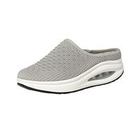 Zapatillas Mujer Guess - Zapatos De Mujer Zapatos Casuales De Fondo Mecedora De Color Sólido Zapatos De Mecedora De Fondo Transpirables A La Zapatillas De Deporte (Grey 39)