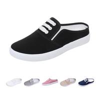 Zapatillas Mujer Moda prácticas Zapatillas sin Cordones duraderas Suela de Goma Estilo Retro Moderno cómodas para pies sensibles aptas para Verano y Exterior