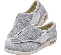Zapatillas Mujer Ortopedica Zapatilla Ancho Especial Mujer Zapatos Ortopedicos Mujer Ancho Especial Zapatos sin Cordones con cojín de Aire Informales de Punto,Lightgrey,43 EU