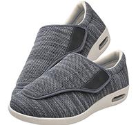 Zapatillas Mujer Ortopedica Zapatilla Ancho Especial Mujer Zapatos Ortopedicos Mujer Ancho Especial Zapatos sin Cordones con cojín de Aire Informales de Punto,Darkgrey,44.5 EU