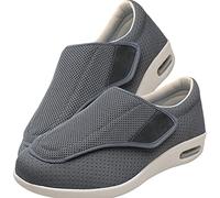 Zapatillas Mujer Ortopedica Zapatilla Ancho Especial Mujer Zapatos Ortopedicos Mujer Ancho Especial Zapatos sin Cordones con cojín de Aire Informales de Punto,Gris,40.5 EU