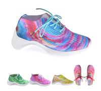 Zapatillas Mujer Plataforma, Zapatillas Mujer Cuñas - Zapatillas con suela gruesa efecto elevador, zapatillas de plataforma cómodas, zapatos casuales de moda para uso diario, rosa, 36 EU