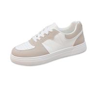 Zapatillas Mujer Running - Señoras Verano Casual Cuero Suave Tamaño Grande Zapatos Casuales Ligeros Zapatillas De Deporte Zapatos De Tabla (White 41)