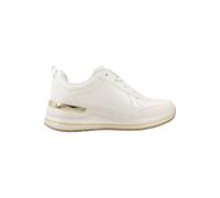 Skechers Zapatillas mujer Billion 2 con cordones Duraleather ribete patentado beis 35