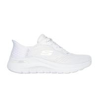 Skechers Zapatillas sin Cordones Arch Fit 2.0-Easy ChicSneaker para Mujer, Malla Blanca y Ribete Gris Claro, 40 EU