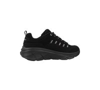 Skechers Tenis para mujer D'lux Walker 2.0 Golden Step — Cuero negro, ribete oro rosa, 41 EU